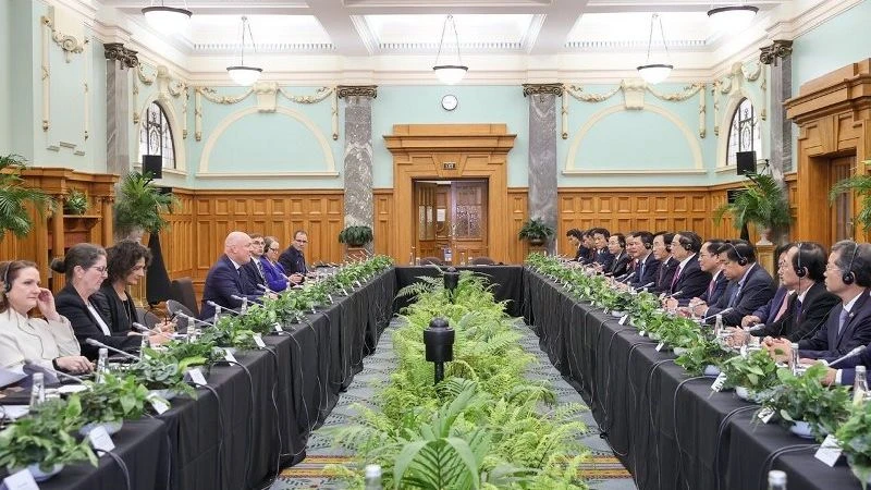 Gemeinsame Presseerklärung des vietnamesischen Premierministers Pham Minh Chinh und des neuseeländischen Premierministers Christopher Luxon anlässlich des offiziellen Besuchs des vietnamesischen Premierministers Pham Minh Chinh in Neuseeland