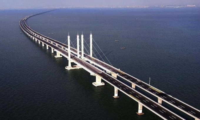 Danyang-Kunshan Bridge seen from above. Photo: Wikimedia