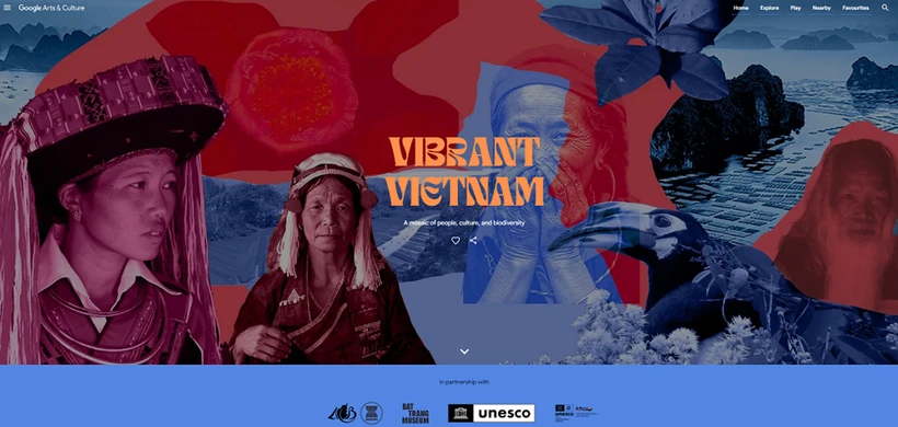 Promoción de la imagen colorida y emotiva de Vietnam en Google Arts & Culture