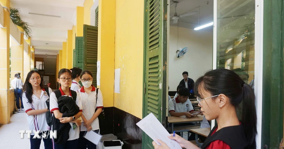 La ciudad de Ho Chi Minh organiza 162 sedes para exámenes de graduación de secundaria