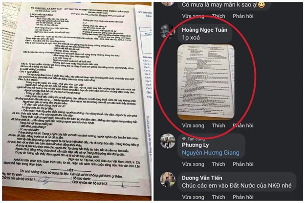 vu de thi ngu van thpt bi lo ban gai lam bai ho nam thanh nien luu lai de va dang len mang hinh 1