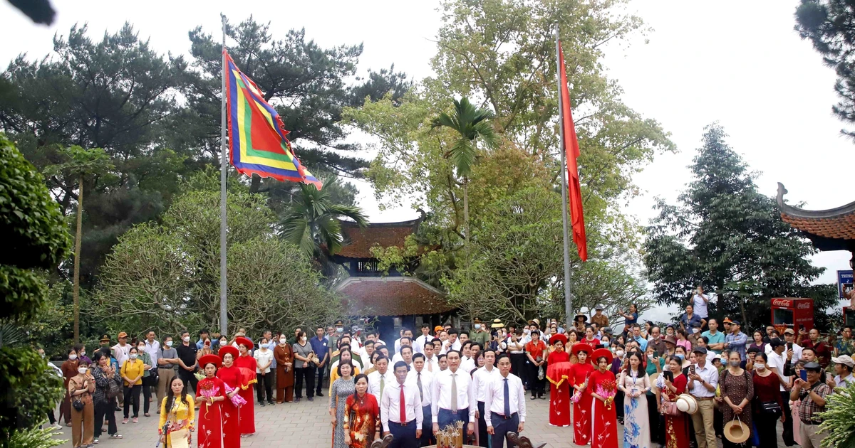 សកម្មភាពវប្បធម៌ពិសេសជាច្រើនក្នុងឱកាសរំលឹកខួបមរណភាពរបស់ស្តេច Hung ពិធីបុណ្យប្រាសាទ Hung ឆ្នាំ 2024