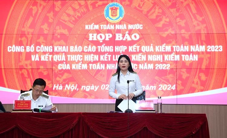 Kiểm toán Nhà nước họp báo công khai báo cáo kết quả kiểm toán năm 2023