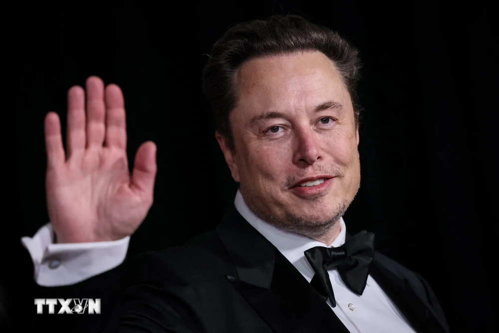 Milliardär Elon Musk nimmt an einer Veranstaltung in Los Angeles, Kalifornien (USA) teil. (Foto: AFP/VNA)