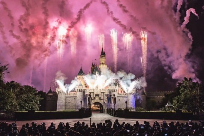 Hong Kong Disneyland at night. Photo: Unsplash