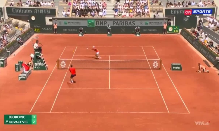 Novak Djokovic 3-0 Aleksandar Kovacevic