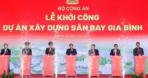 Bộ Công an khởi công Dự án xây dựng sân bay Gia Bình tại tỉnh Bắc Ninh