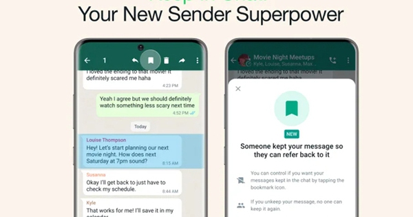 WhatsApp permet de sauvegarder les messages