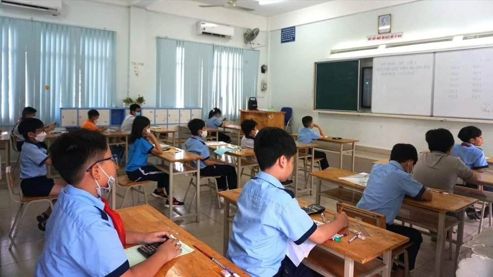 Élèves participant à l'enquête entrant en 6e année à l'école secondaire Tran Quoc Toan 1 au cours de l'année scolaire 2023-2024