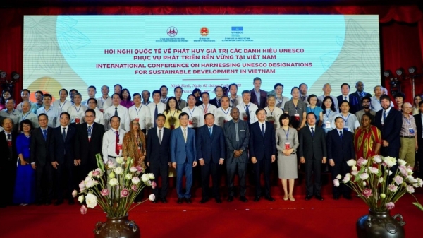 Inauguración de la Conferencia Internacional “Promoción del valor de los títulos de la UNESCO para el desarrollo sostenible en Vietnam”