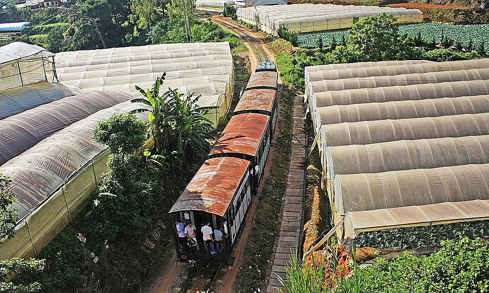 Die Eisenbahnlinie Da Lat-Trai Mat ist stark beschädigt