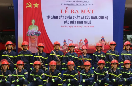 Launch of the special elite firefighting and rescue police team