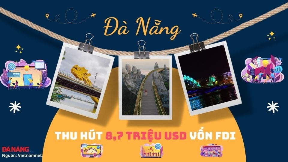 Infographic - Đà Nẵng thu hút 8,7 triệu USD vốn FDI