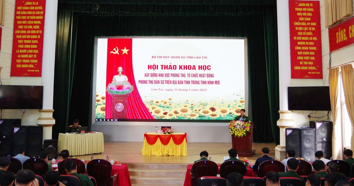 Bộ CHQS tỉnh tổ chức hội thảo khoa học xây dựng khu vực phòng thủ trong tình hình mới