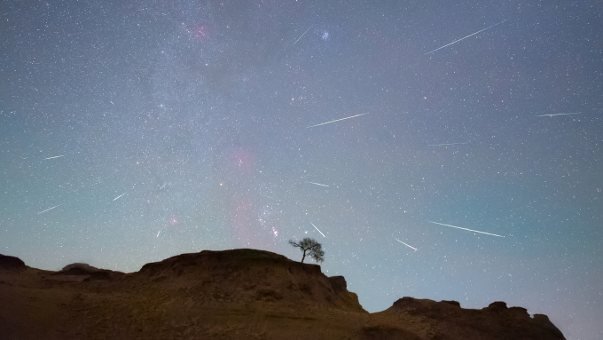 The Orionids meteor shower is seen from Daqing City, Heilongjiang Province, China, on October 22, 2020. Photo: CNN