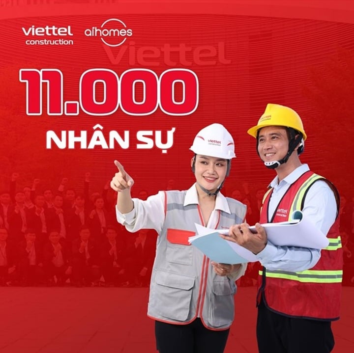 AIOHomes compte actuellement plus de 11 000 employés. (Source de la photo : Viettel Construction)