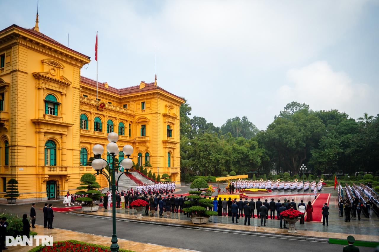 Thủ tướng Phạm Minh Chính chủ trì lễ đón Thủ tướng Lào thăm Việt Nam