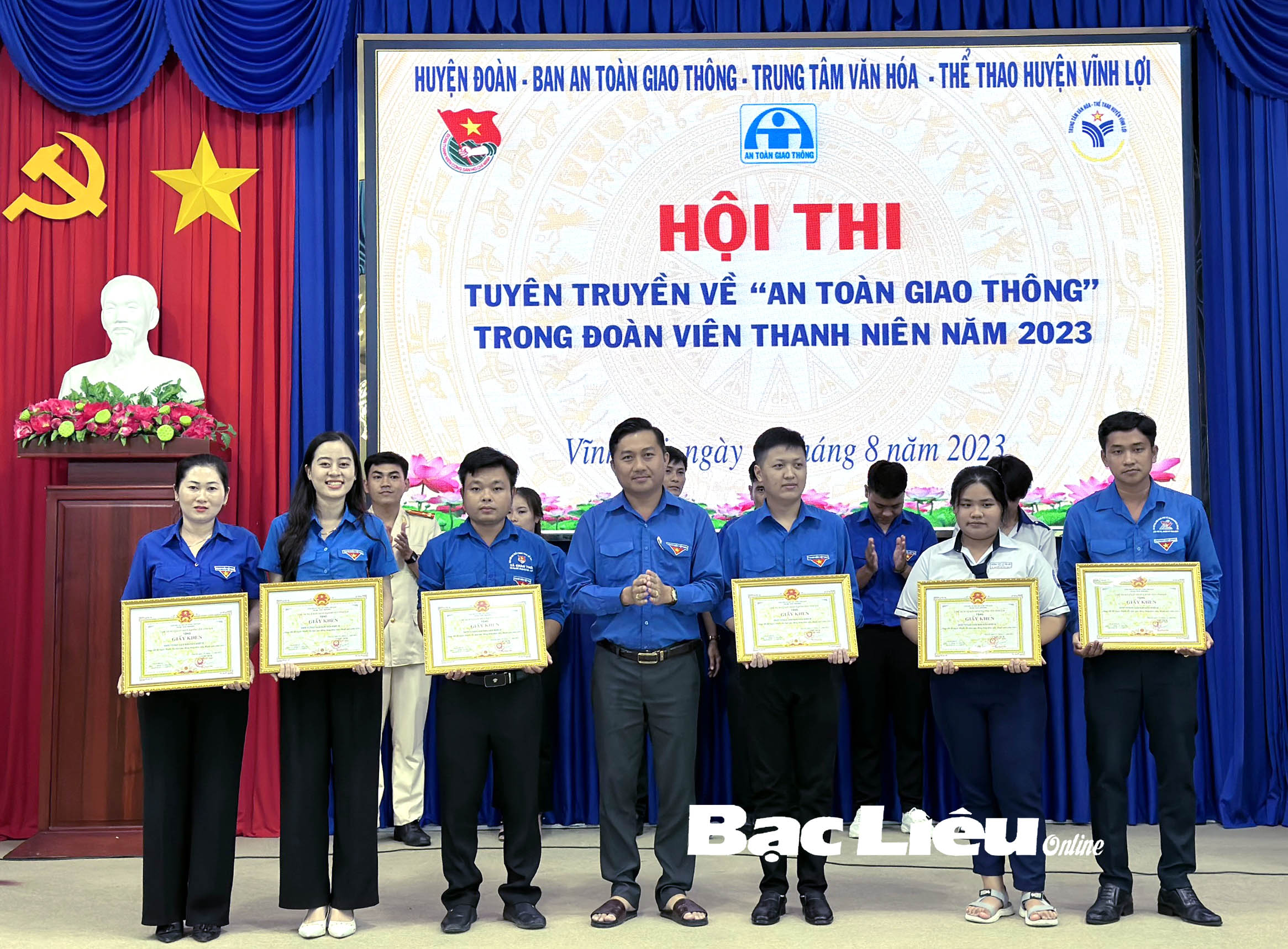 Hội thi Tuyên truyền về an toàn giao thông trong đoàn viên - thanh niên huyện Vĩnh Lợi năm 2023