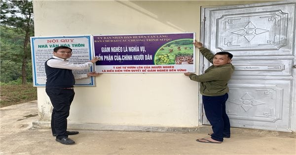 Poverty reduction work in Van Lang district (Lang Son): Promoting information coverage, raising awareness of poverty reduction among the people (Last article)