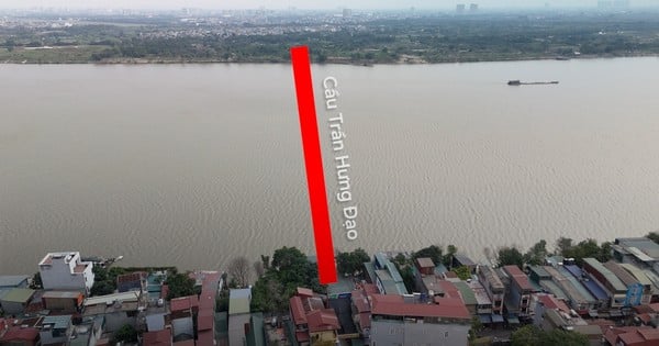 Nahaufnahme der 16.000 Milliarden VND teuren Tran Hung Dao-Brücke, deren Bau in Hanoi bald beginnen soll