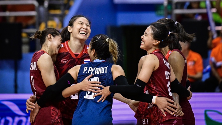 タイ女子バレーボールチームがアジア選手権で優勝。（写真：AVC）