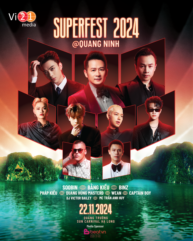 Superfest 2024 “khuấy động” miền di sản Hạ Long tháng 11 cùng dàn nghệ sĩ cực khủng - Ảnh 1.