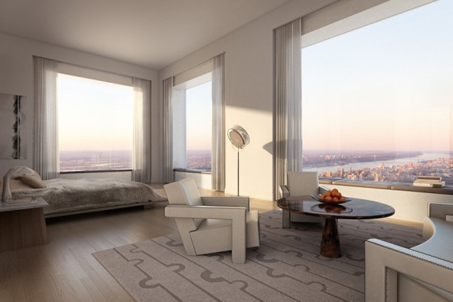 Tầm nhìn từ một căn hộ thuộc tòa tháp 432 Park Avenue, New York hướng ra sông Hudson. Ảnh: Mansion Global ảnh 2