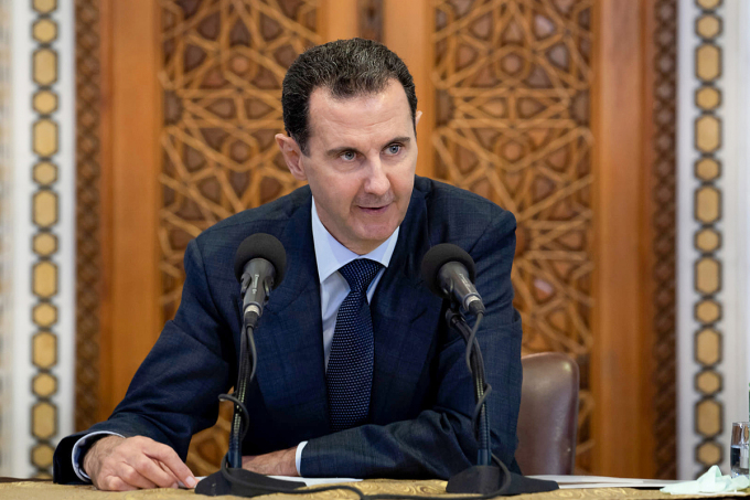 Der syrische Präsident Bashar al-Assad nimmt 2020 an einem Treffen in Damaskus teil. Foto: AFP