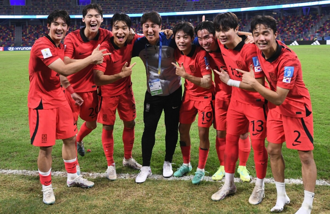 U-20 한국은 2023년 U-20 월드컵 결승에 진출할 가능성이 있습니다.