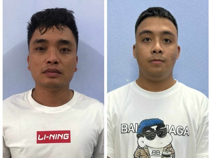 Los acusados ​​Chu Giang Long y Nguyen Ngoc Tuan. (Foto: CACC)