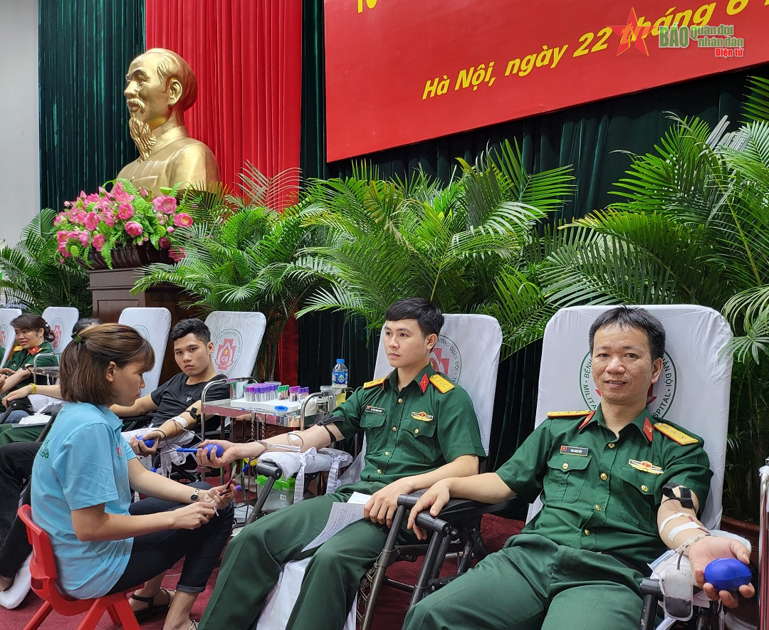 Voluntary blood donation activities at the Logistics Department, General Staff