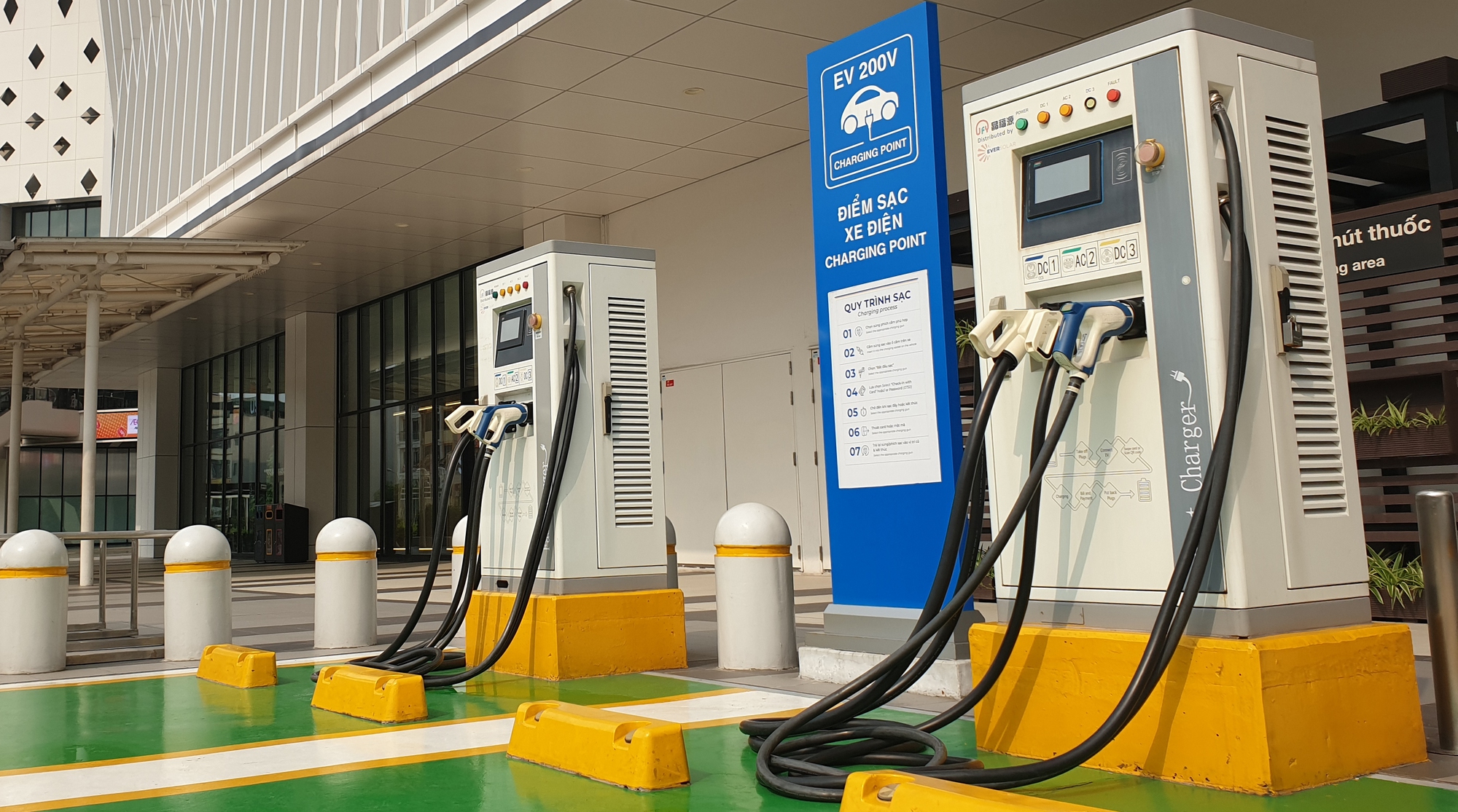 Trạm sạc xe điện tại Hà Đông (Hà Nội)