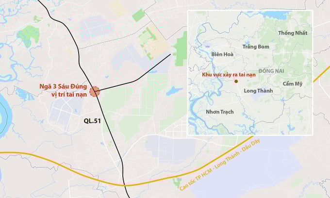 Lugar del accidente. Gráficos: Khanh Hoang
