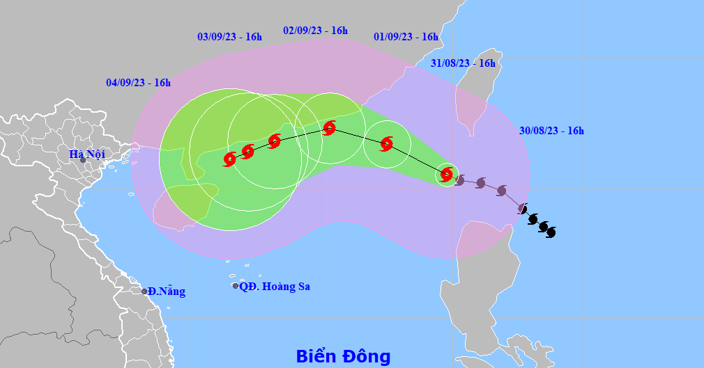 Bão Saola đã vào Biển Đông, ít khả năng gây gió mạnh và mưa lớn