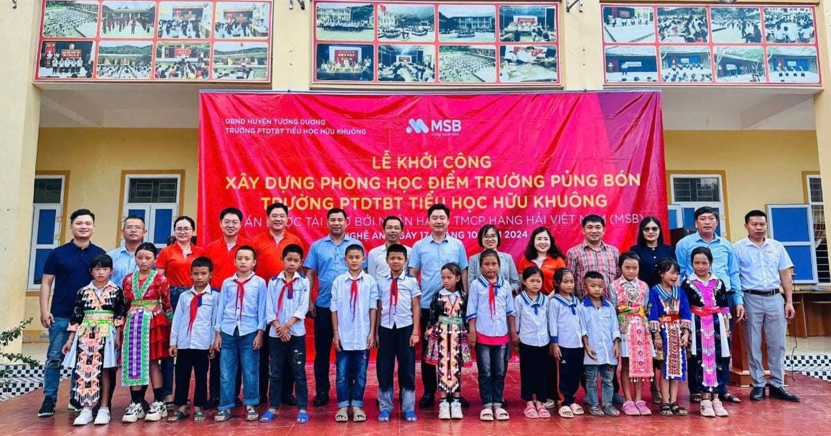 MSB sponsors the construction of classrooms at Nghe An school