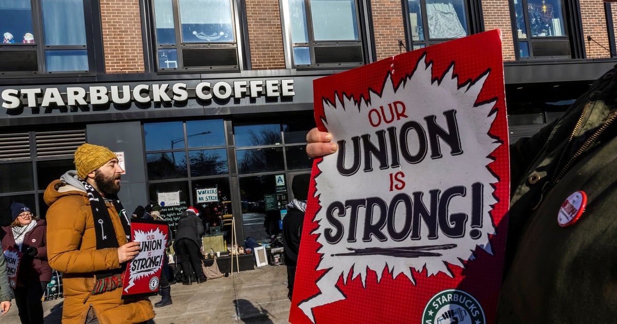 More than 5,000 Starbucks employees will strike on Christmas Eve in the US