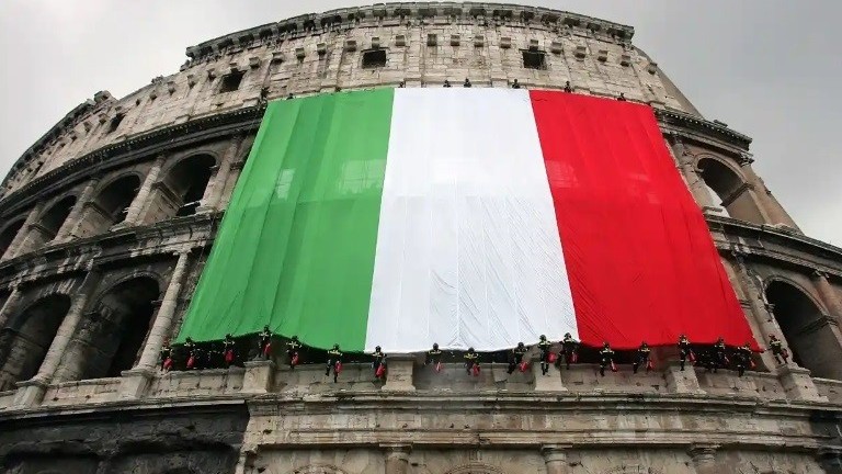 From an advanced country "falling rapidly" to middle class, what is happening to the Italian economy?