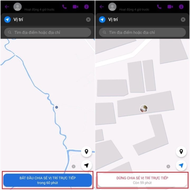The simplest way to share location on Messenger - 4
