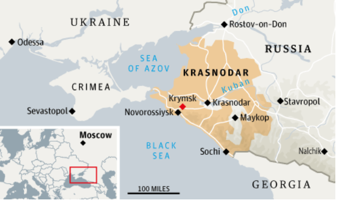 Kho nhiên liệu của Nga bốc cháy dữ dội gần cầu Crimea - 1