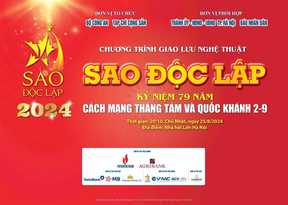 chuong trinh nghe thuat sao doc lap nam 2024 se duoc truyen hinh truc tiep vao toi 25 8 hinh 1