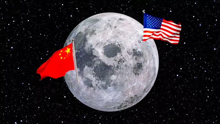 中国と米国は今、2020年代末までに宇宙飛行士を月に送る計画を立てており、新たな宇宙開発競争の話題が巻き起こっている。（写真：ユーロニュース）