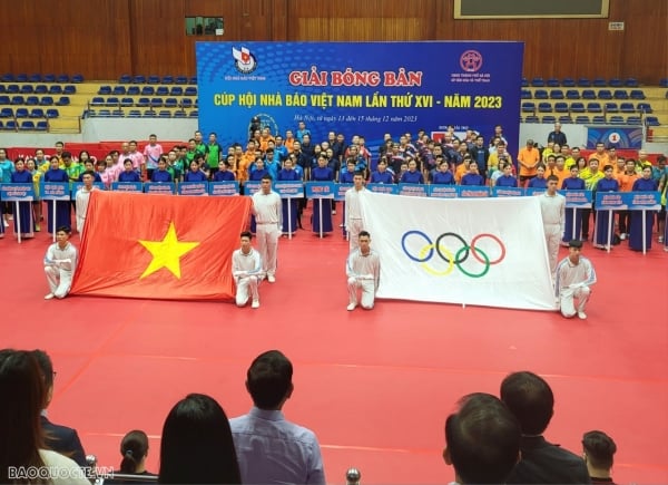 Eröffnung des Tischtennisturniers des Vietnam Journalists Association Cup 2023