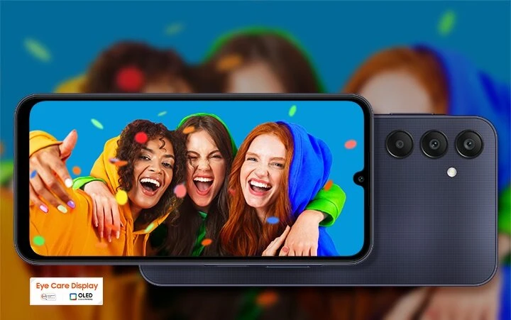 Galaxy A15 và Galaxy A25 5G với thiết kế viền nổi Key Island cùng màn hình Super AMOLED mượt mà