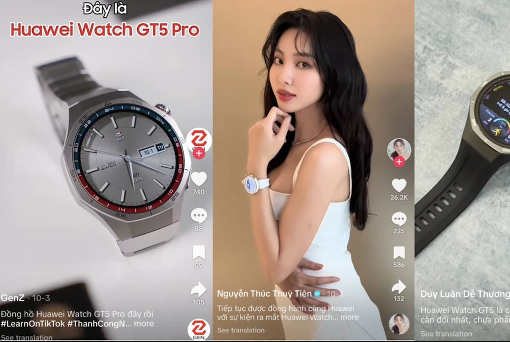 El centro comercial TikTok de Huawei presenta la serie HUAWEI WATCH GT 5