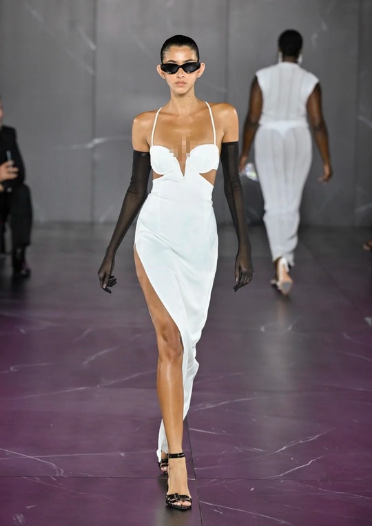 “Báo đen” Naomi Campbell lấp lánh đầm xuyên thấu - Ảnh 6.