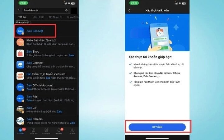 How to authenticate Zalo account on phone to increase security - 2