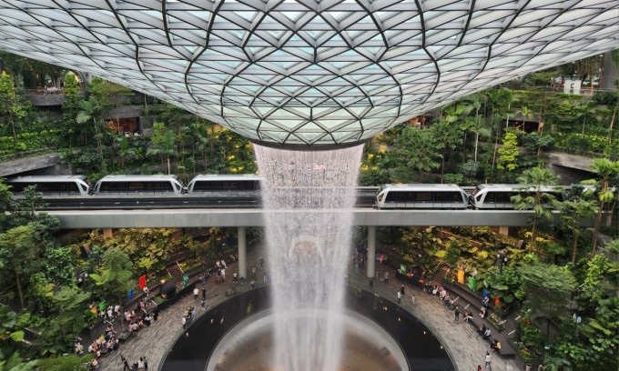 Sân bay Changi ở Singapore. Ảnh: Bích Phương