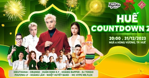 Hoàng Rapper dẫn chương trình tại Huế Countdown 2024