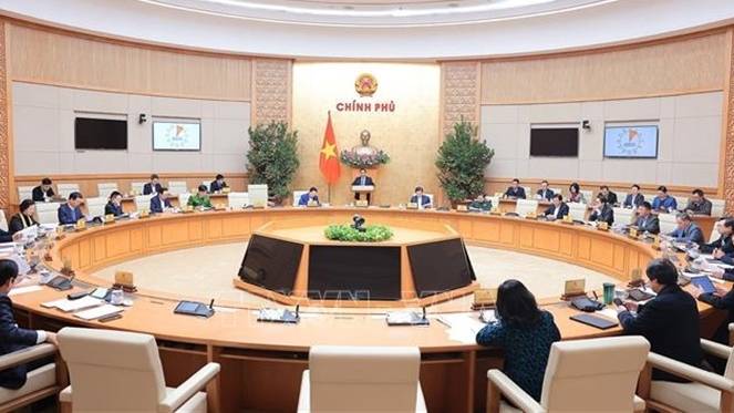 Prime Minister Pham Minh Chinh chairs the Government meeting on law making in February 2024