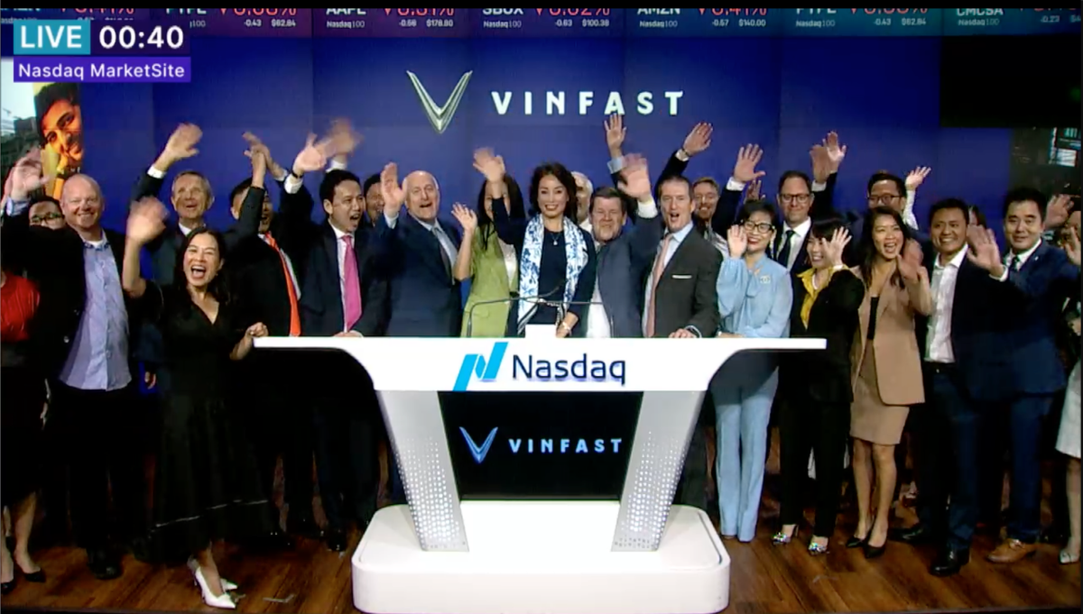 VinFast เปิดตัวในตลาดหุ้นสหรัฐฯ ด้วยมูลค่าหลักทรัพย์ 50,000 ล้านเหรียญสหรัฐฯ